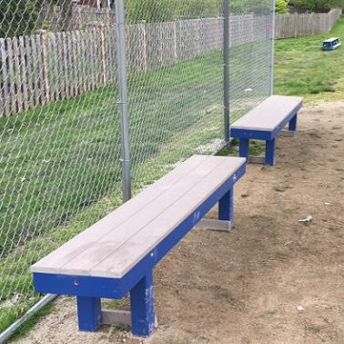 baseball field bench